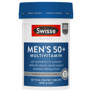 Swisse Men's 50+ Multivitamin 60 Film Coated Tablets