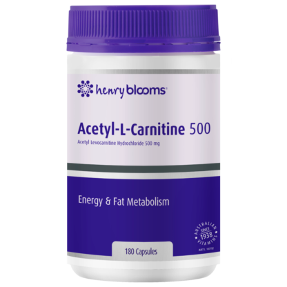Henry Blooms Acetyl L-Carnitine 500 180 Capsules