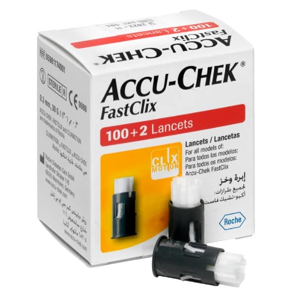 Accu-Chek FastClix 100 + 2 Lancets ( 102 Total ) Blood Glucose Testing Accuchek