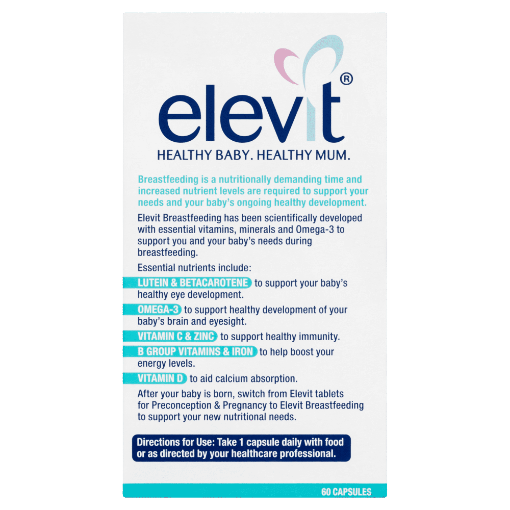 Elevit Breastfeeding Multivitamin 60 Capsules Discount Chemist