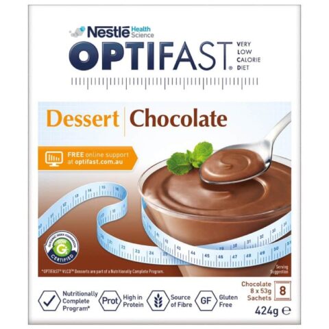 Optifast VLCD Chocolate Mousse Dessert 8 x 53g Sachets ...