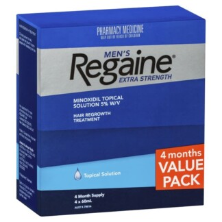 Regaine Men's Extra Strength Topical Solution 4 x 60mL (4 Months Supply)