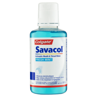 Colgate Savacol Antiseptic Mouth & Throat Rinse 300mL - Fresh Mint