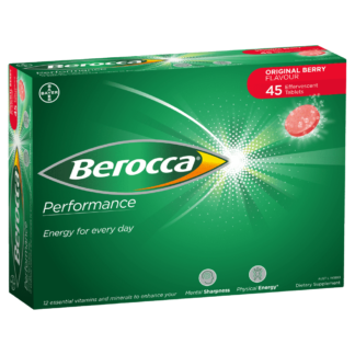 Berocca Performance 45 Effervescent Tablets - Original Berry Flavour