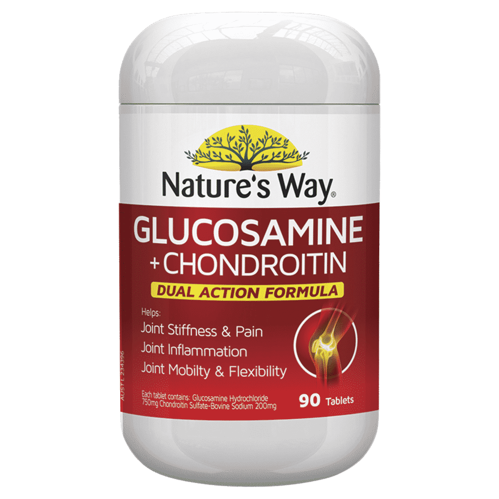 Nature's Way Glucosamine + Chondroitin 90 Tablets Arthritis Relief Natures Way