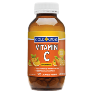 Gold Cross Sugarless Vitamin C 500mg 300 Chewable Tablets