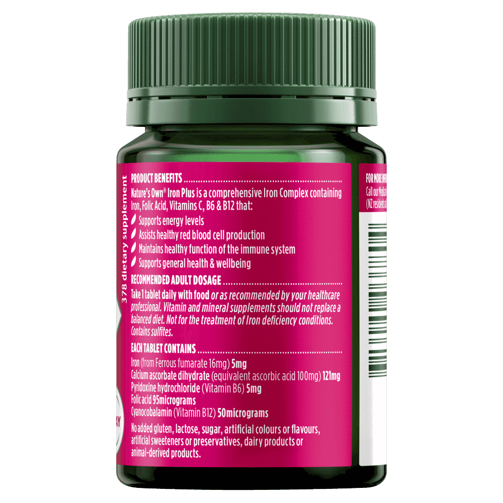 Nature's Own Iron Plus 50 Tablets – Discount Chemist