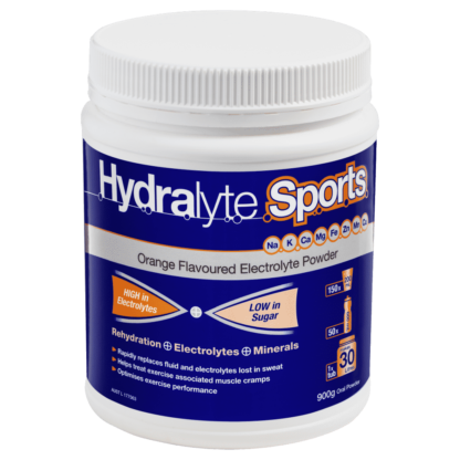 Hydralyte Sports Orange Flavoured Electrolyte Powder 900g
