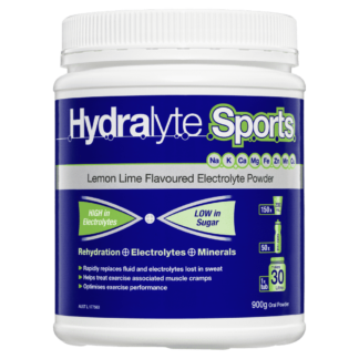 Hydralyte Sports Lemon Lime Flavoured Electrolyte Powder 900g