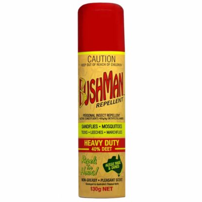 Bushman Heavy Duty Insect Repellent Aerosol Spray 130g