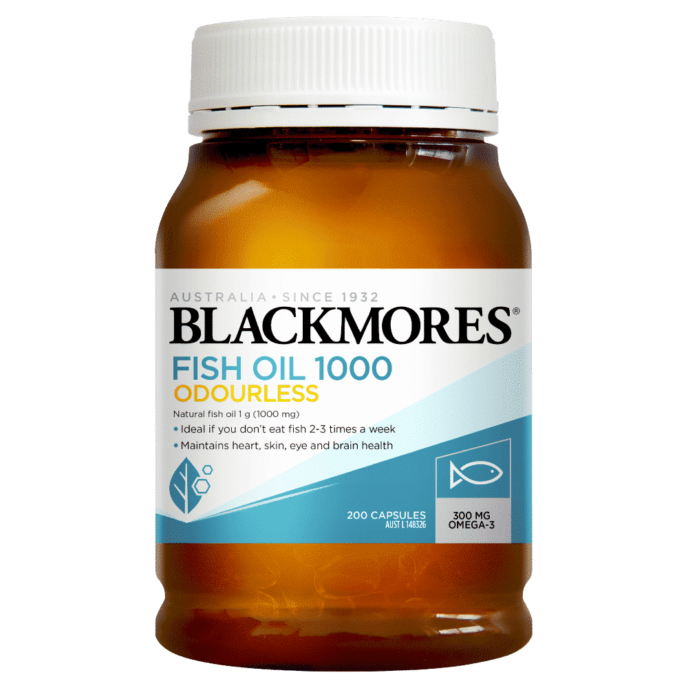 Blackmores Odourless Fish Oil 1000 200 Capsules Discount Chemist