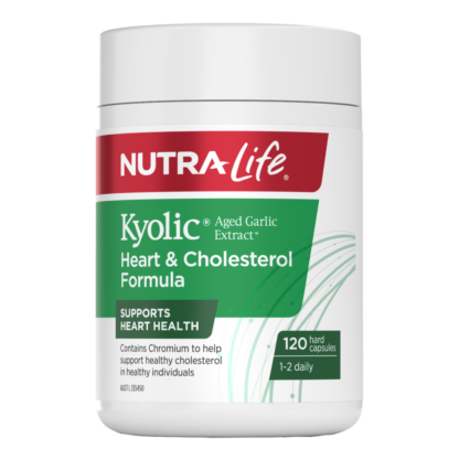 Nutra-Life Kyolic Aged Garlic Extract Heart & Cholesterol Formula 120 Capsules