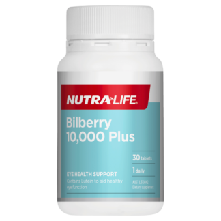 Nutra-Life Bilberry 10000 Plus 30 Tablets