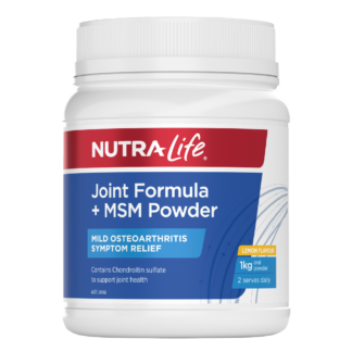 Nutra-Life Joint Formula + MSM 1KG Oral Powder - Lemon Flavour