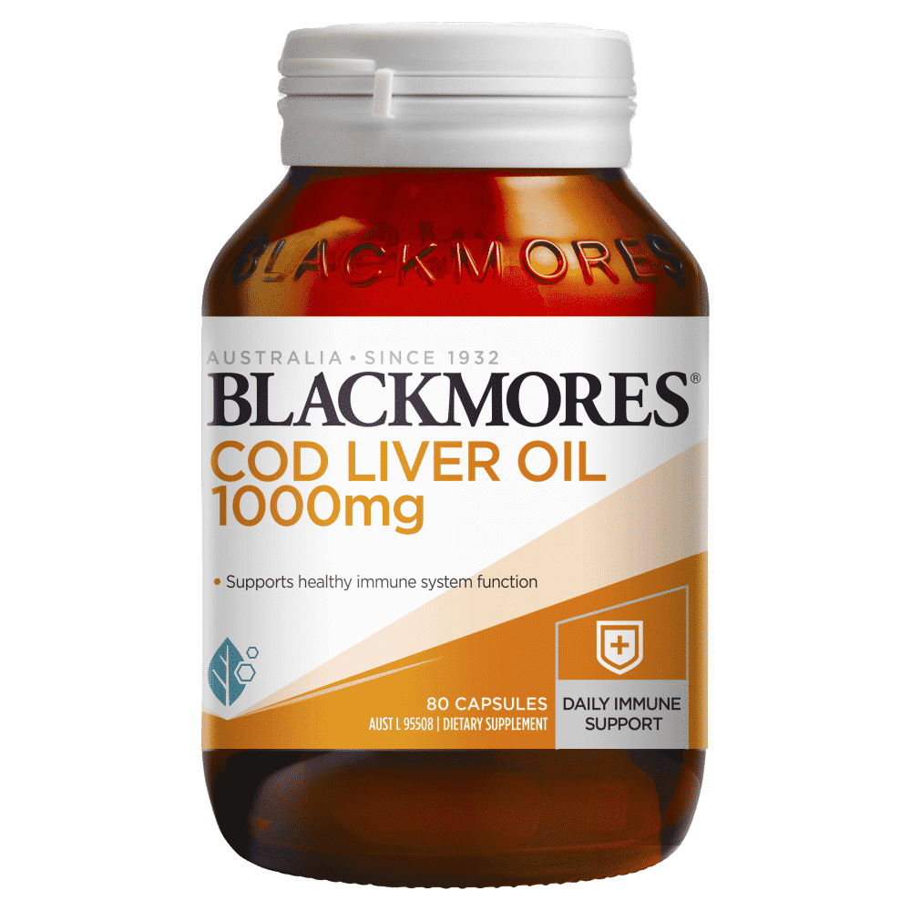 Blackmores Cod Liver Oil 1000mg 80 Capsules Discount Chemist