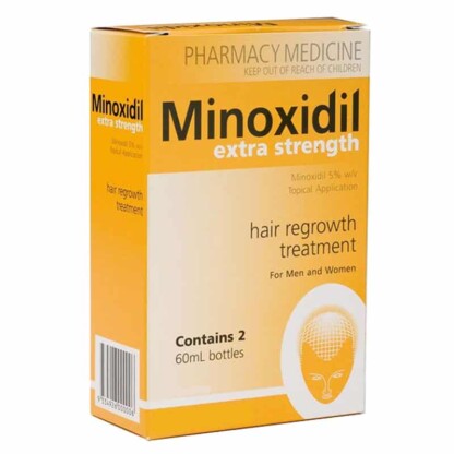 Minoxidil Extra Strength Hair Regrowth Treatment 2x60mL Bottles