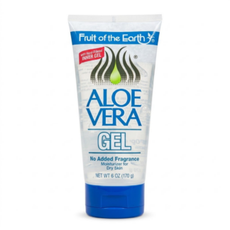 Fruit of the Earth 100% Aloe Vera Gel 170g Tube Sunburn Dry Irritated Skin