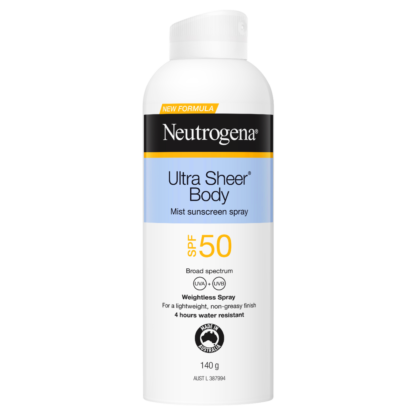 Neutrogena Ultra Sheer Body Mist SPF 50 Sunscreen Spray 140g
