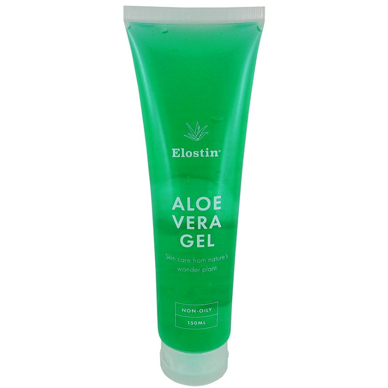 Elostin Aloe Vera Gel 150mL 98% Natural Substance Non-Oily Sunburn Minor Cuts