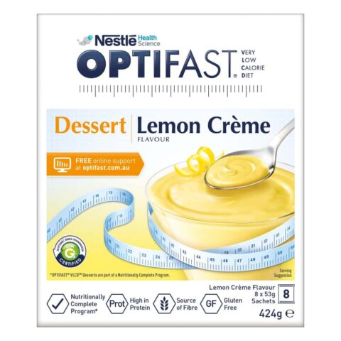 Optifast VLCD Lemon Crème Dessert 8 x 53g Sachets