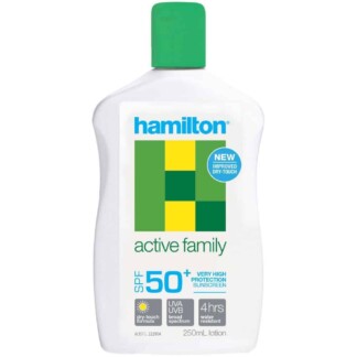 Hamilton Active Family SPF 50+ Sunscreen 250mL