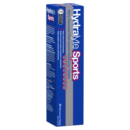 Hydralyte Sports Effervescent Electrolyte 20 Tablets - Berry