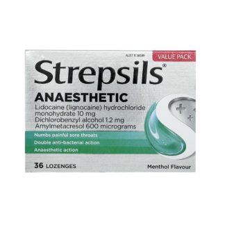 Strepsils Anaesthetic Lozenges 36 Pack - Menthol Flavour