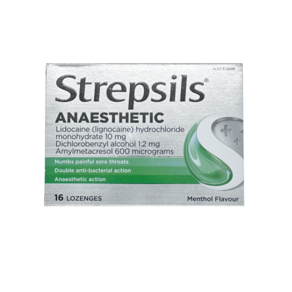 Strepsils Anaesthetic Lozenges 16 Pack - Menthol Flavour