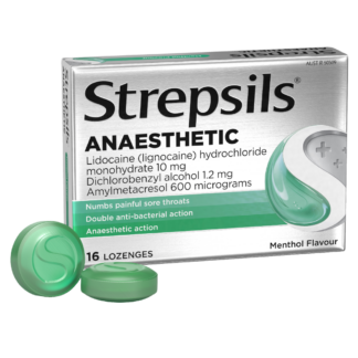Strepsils Anaesthetic Lozenges 16 Pack - Menthol Flavour