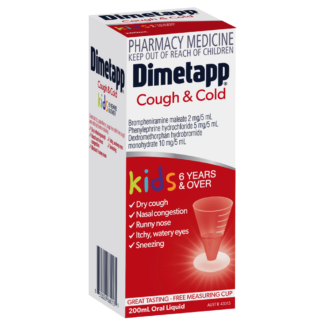 Dimetapp Kids Cough & Cold 6 Years & Over 200mL