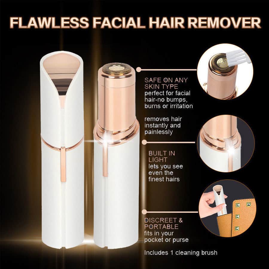 flawless facial hair remover video