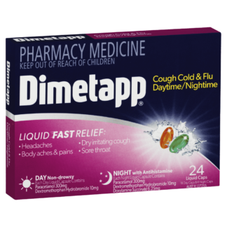 Dimetapp Cough Cold & Flu Daytime/Nightime 24 Liquid Capsules