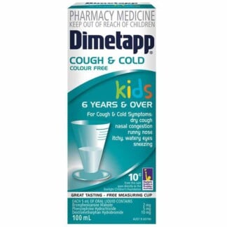 Dimetapp Kids 6 Years & Over Cough & Cold Colour Free 100mL
