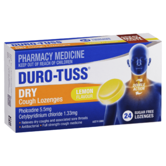 Duro-Tuss Dry Cough 24 Lozenges - Lemon