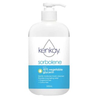 Kenkay Sorbolene with 10% Vegetable Glycerin Cream 500mL Pump