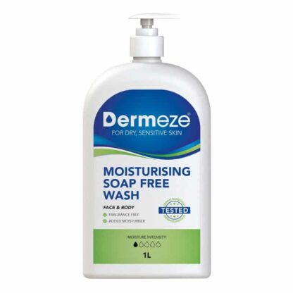 Dermeze Moisturising Soap Free Wash 1 Litre Pump
