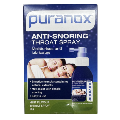 Puranox Anti-Snoring Throat Spray 25g - Mint Flavour