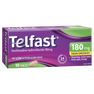 Telfast 180mg Non-Drowsy 10 Tablets