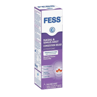 Fess Nasal & Sinus Mist Congestion Relief Saline Mist 100mL