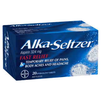 Alka-Seltzer Pain Relief 20 Effervescent Tablets - Regular