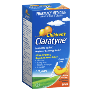 Claratyne Children's Hayfever & Allergy Relief Syrup 60mL - Peach Flavour