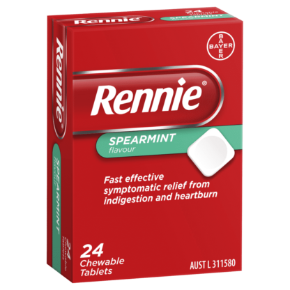Rennie 24 Chewable Tablets - Spearmint