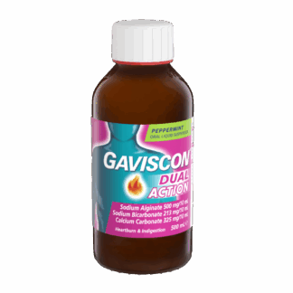 Gaviscon Dual Action Oral Liquid Suspension - Peppermint 500mL