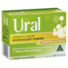 Ural Effervescent Powder Urinary Alkalinizer 28 Sachets - Lemon Flavour