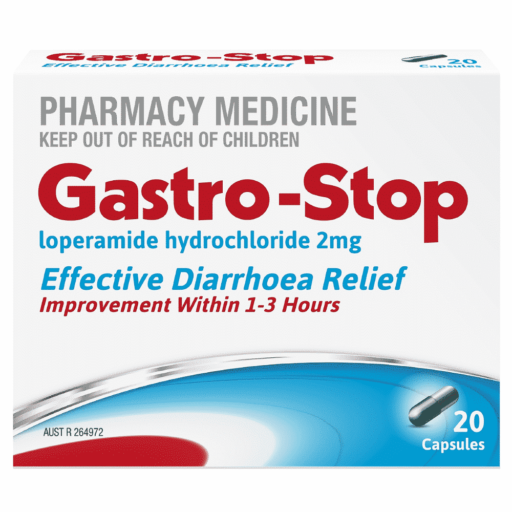 Gastro-Stop Effective Diarrhoea Relief 20 Capsules Help Digestive System
