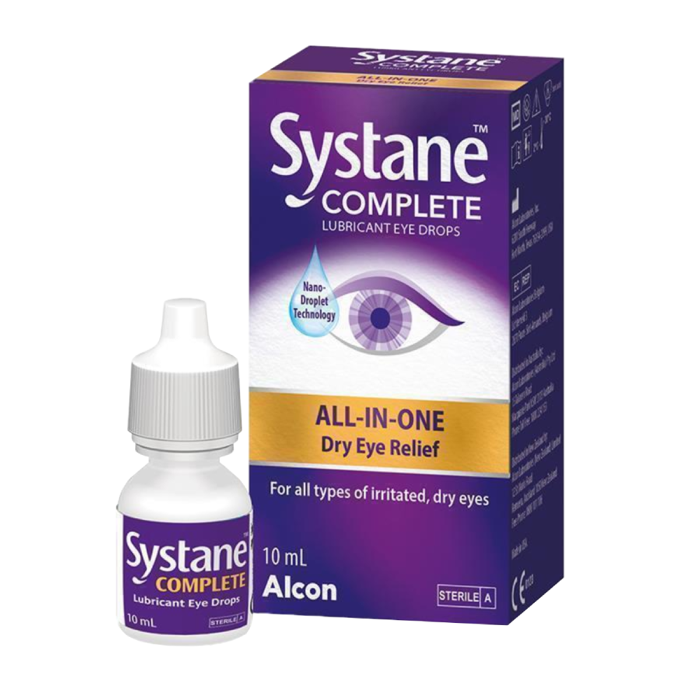 Systane Complete 10mL Eye Drops All-in-One Lubricant Nano Droplet Technology