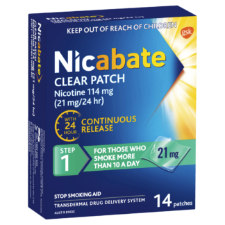 Nicabate Clear 21mg Step 1 14 Patches