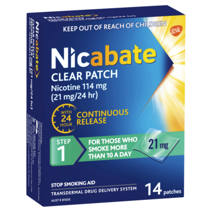 Nicabate Clear 21mg Step 1 14 Patches