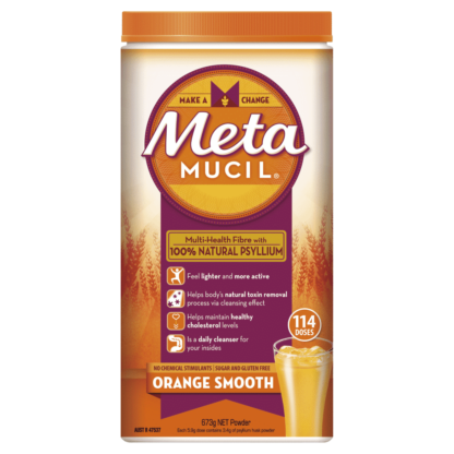Metamucil Fibre Supplement 673g Powder (114 Doses) - Orange Smooth