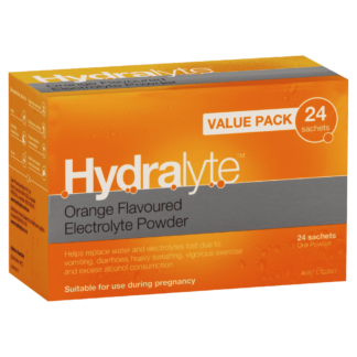 Hydralyte Electrolyte Powder 24 Sachets - Orange